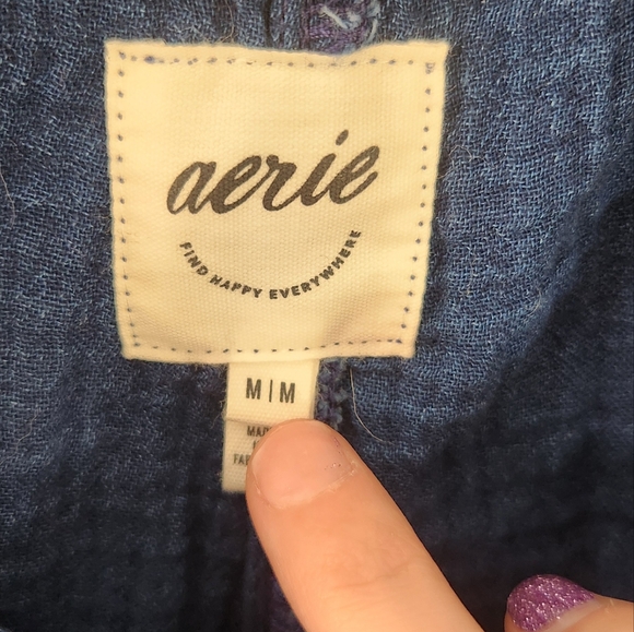 New Aerie Pool-To-Party Double Strap Shortall Medium - Picture 3 of 8